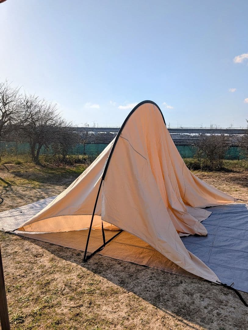 TOMOUNT HARUタープ　大型ＴＣタープ　ＴＣシェード　大空間　ベージュ