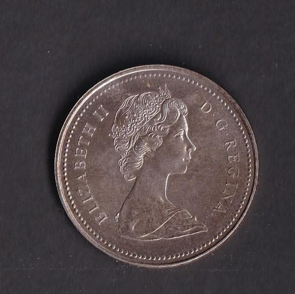 カナダ 1ドル銀貨　1973年
