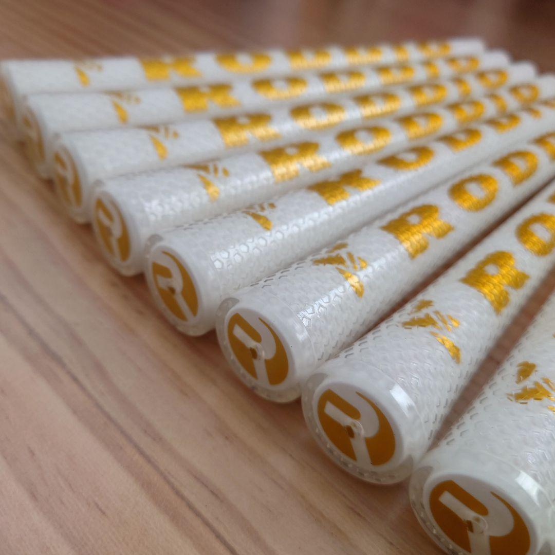 RODDIO ゴルフグリップ 10本セット ホワイト/ゴールド