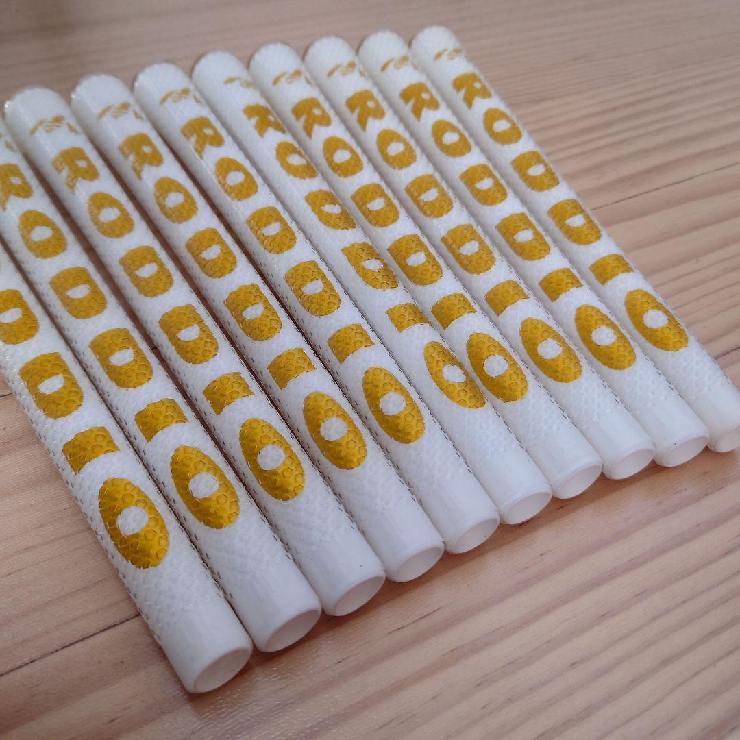 RODDIO ゴルフグリップ 10本セット ホワイト/ゴールド