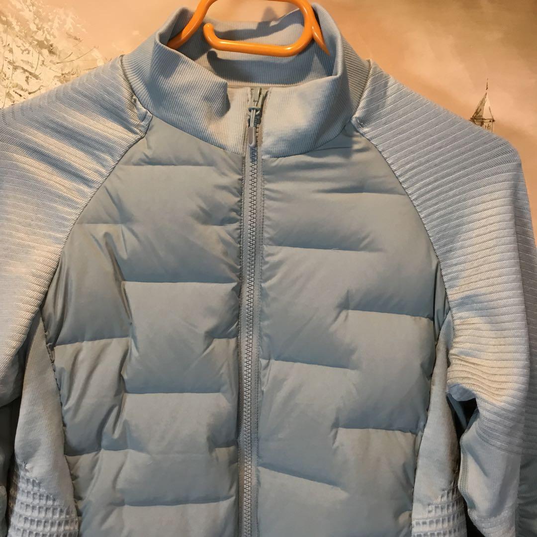 水色 ダウンジャケット レディース ゴルフスポーツウェア　 M、Lサイズ