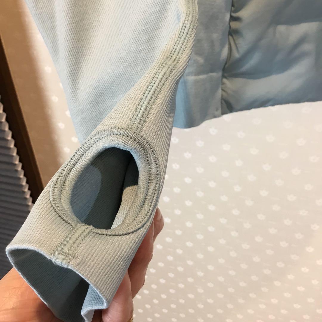 水色 ダウンジャケット レディース ゴルフスポーツウェア　 M、Lサイズ