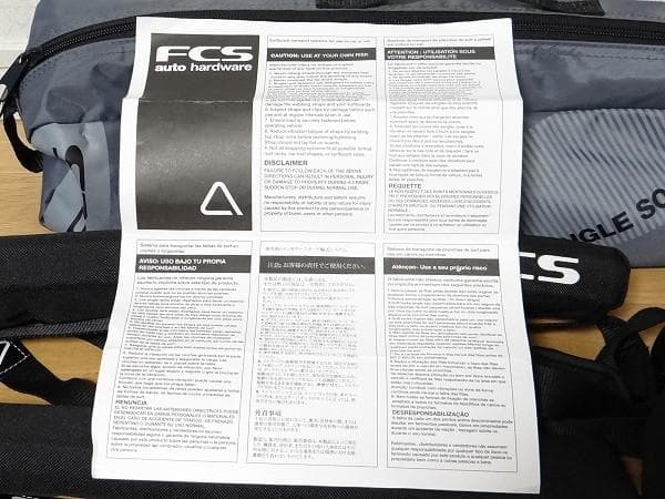 美品 FCS auto hardware サーフボードキャリア 説明書付き