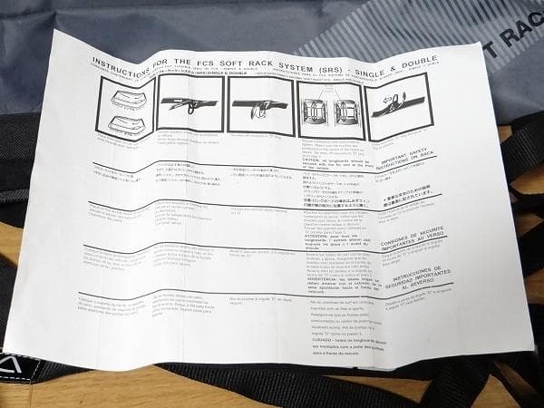 美品 FCS auto hardware サーフボードキャリア 説明書付き