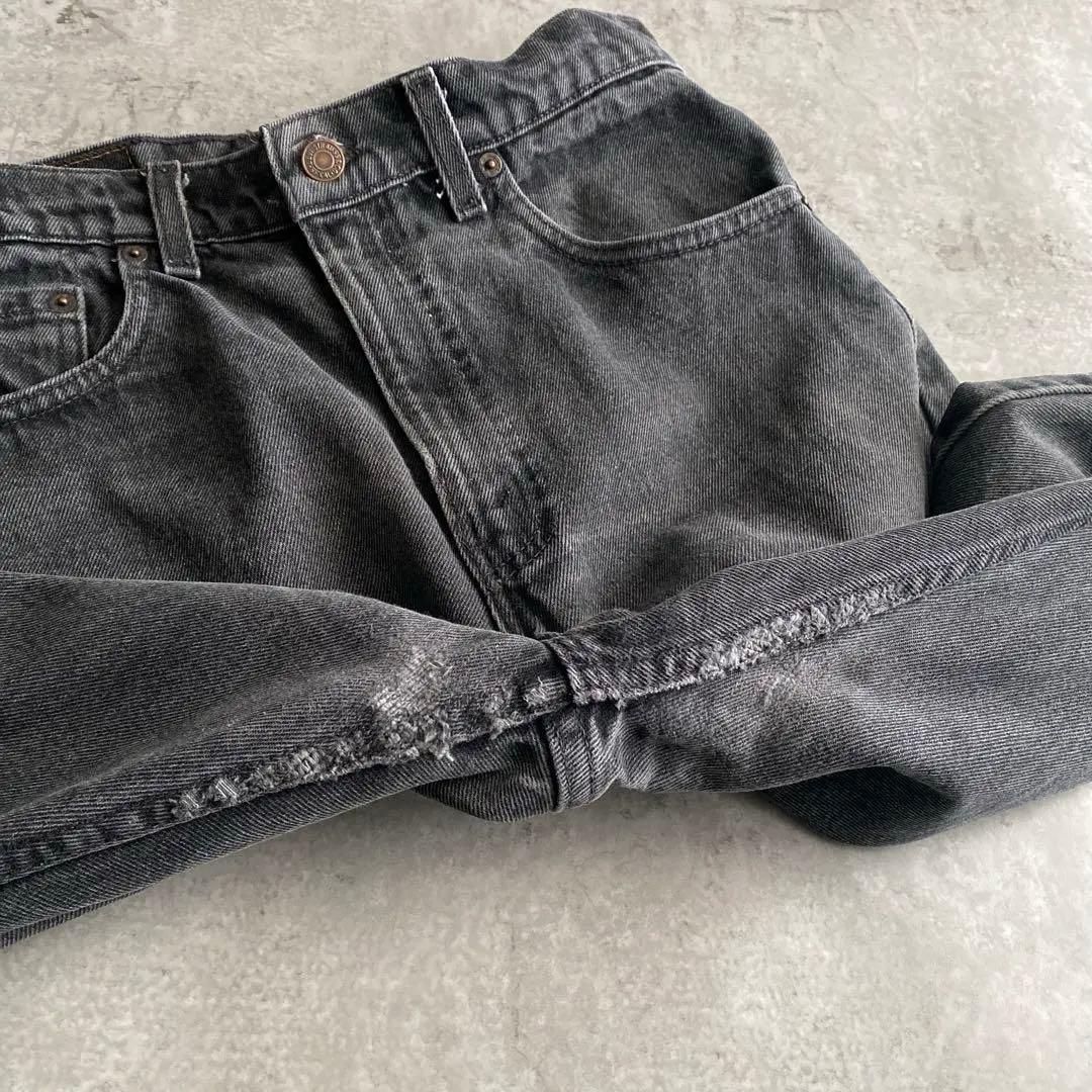 神サイズ90s良色Levisヒゲ落ち505ブラックUSA製W33L30