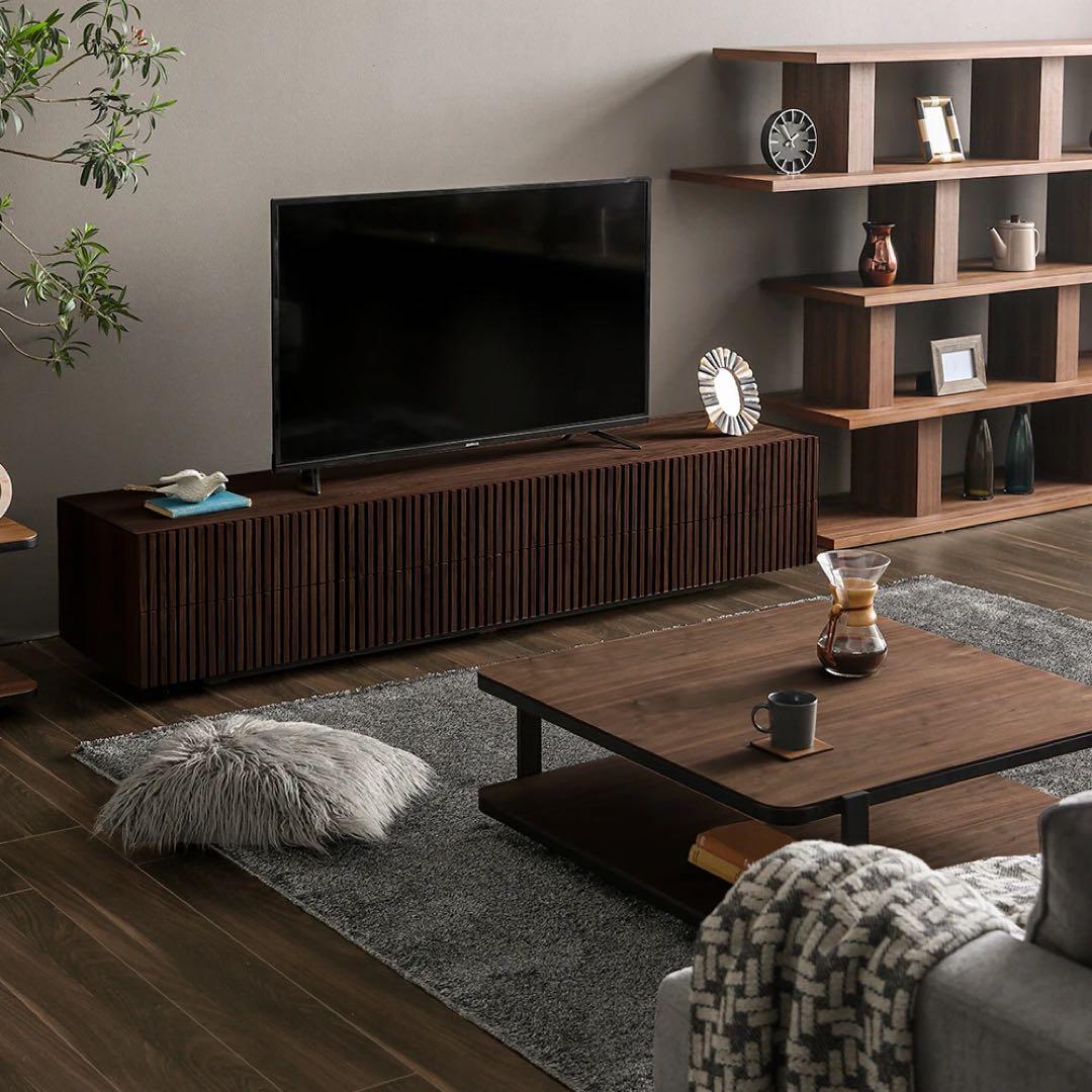 ARMONIA LUSSY2200木製 テレビ台 ブラウン