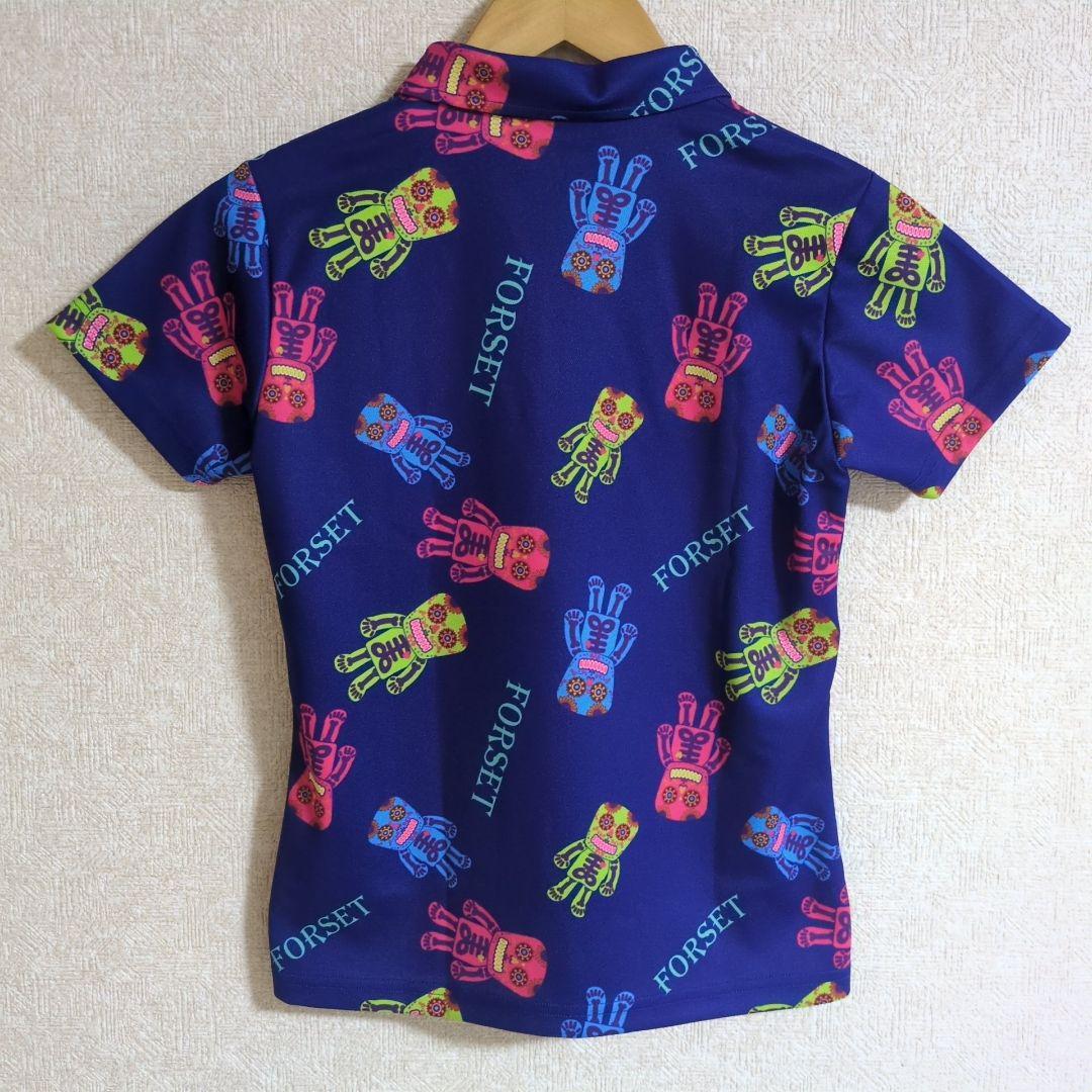 フォルセット FOREST ゴルフウェア フォルセットパターン ポロシャツ S