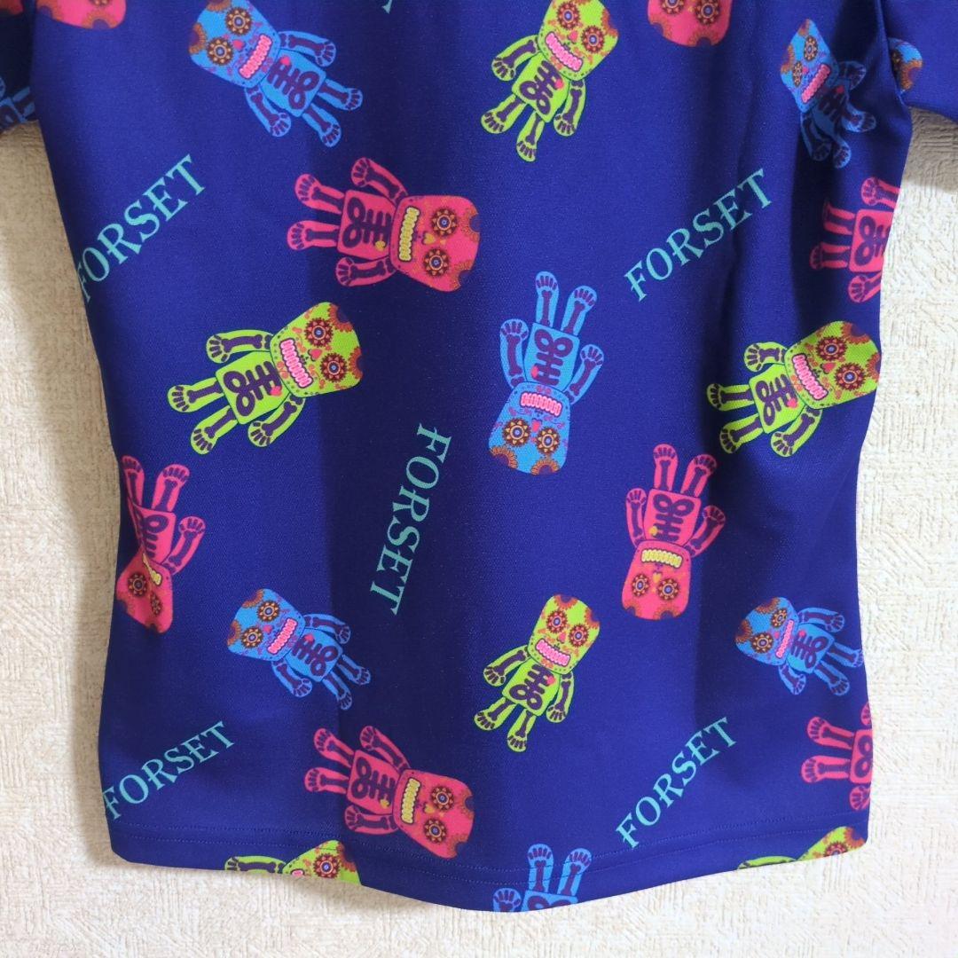 フォルセット FOREST ゴルフウェア フォルセットパターン ポロシャツ S