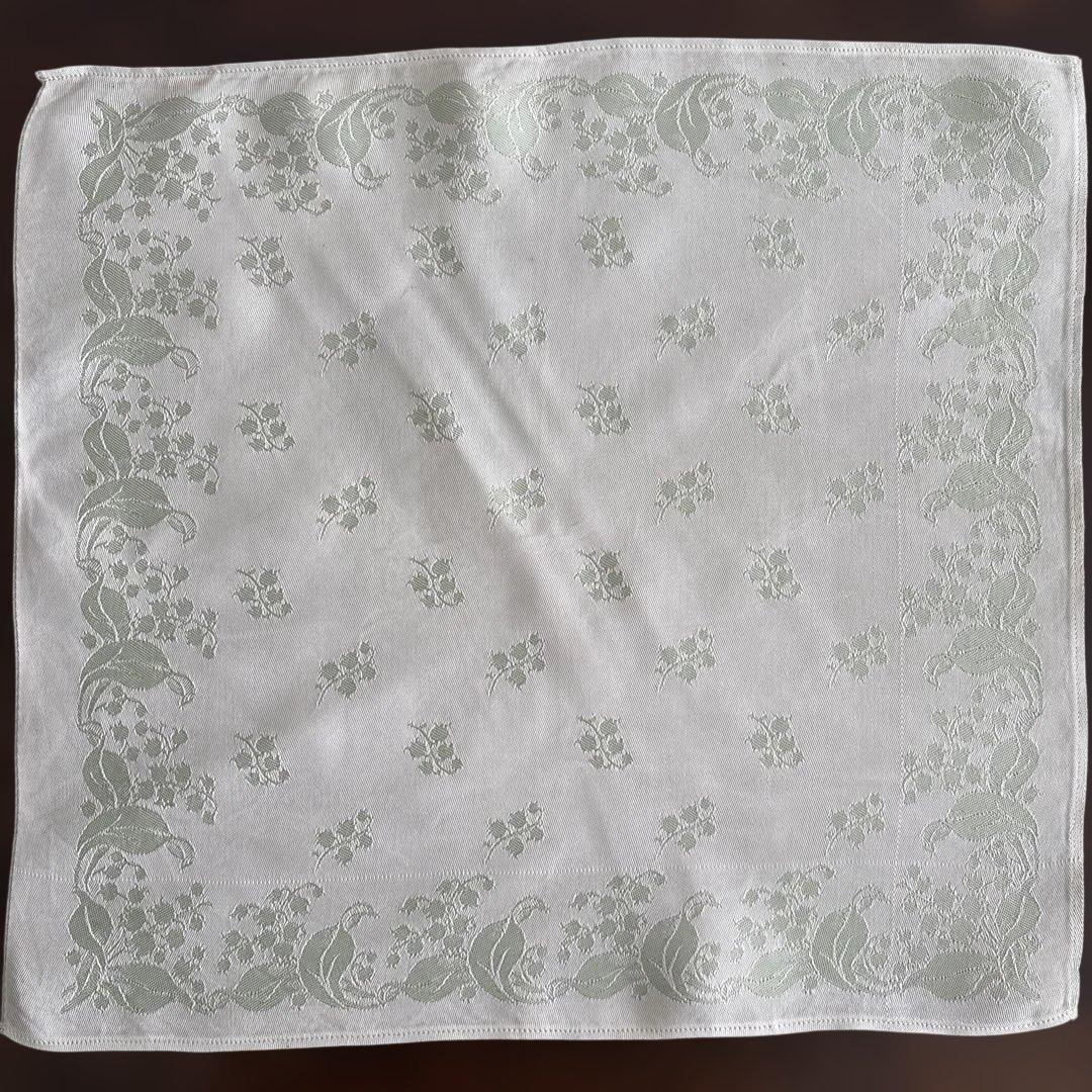 ヴィンテージ クロスとナフキン すずらん ダマスク織