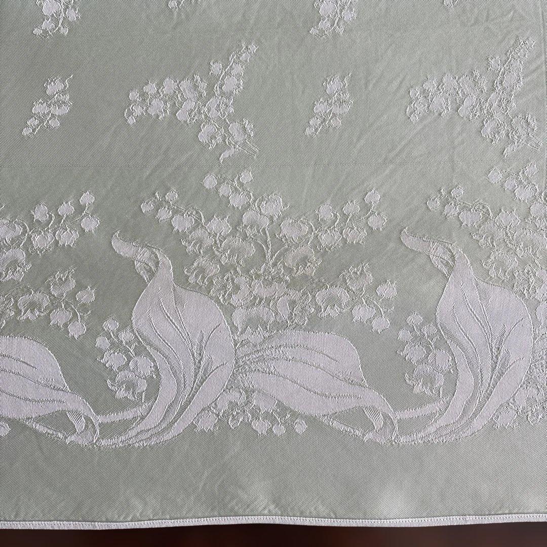 ヴィンテージ クロスとナフキン すずらん ダマスク織