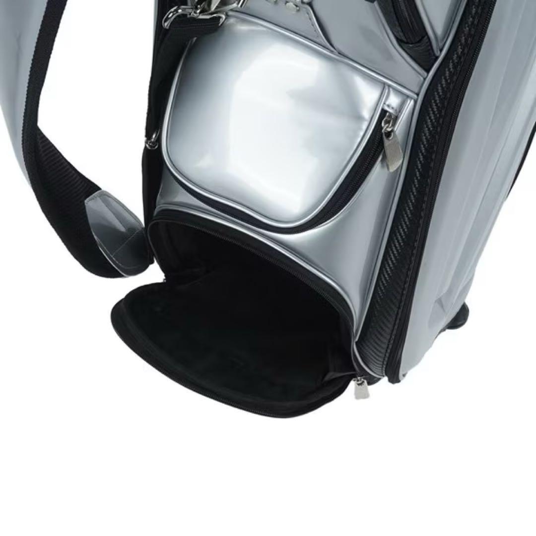 新品未使用品　MIZUNOミズノ キャディバッグ9.5型　シルバー