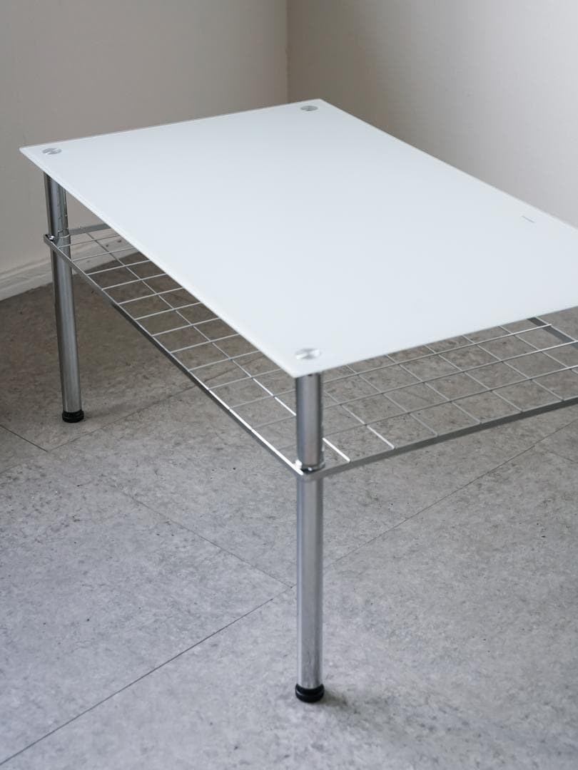 90's vintage ガラストップ ローテーブル レトロポップ モダン