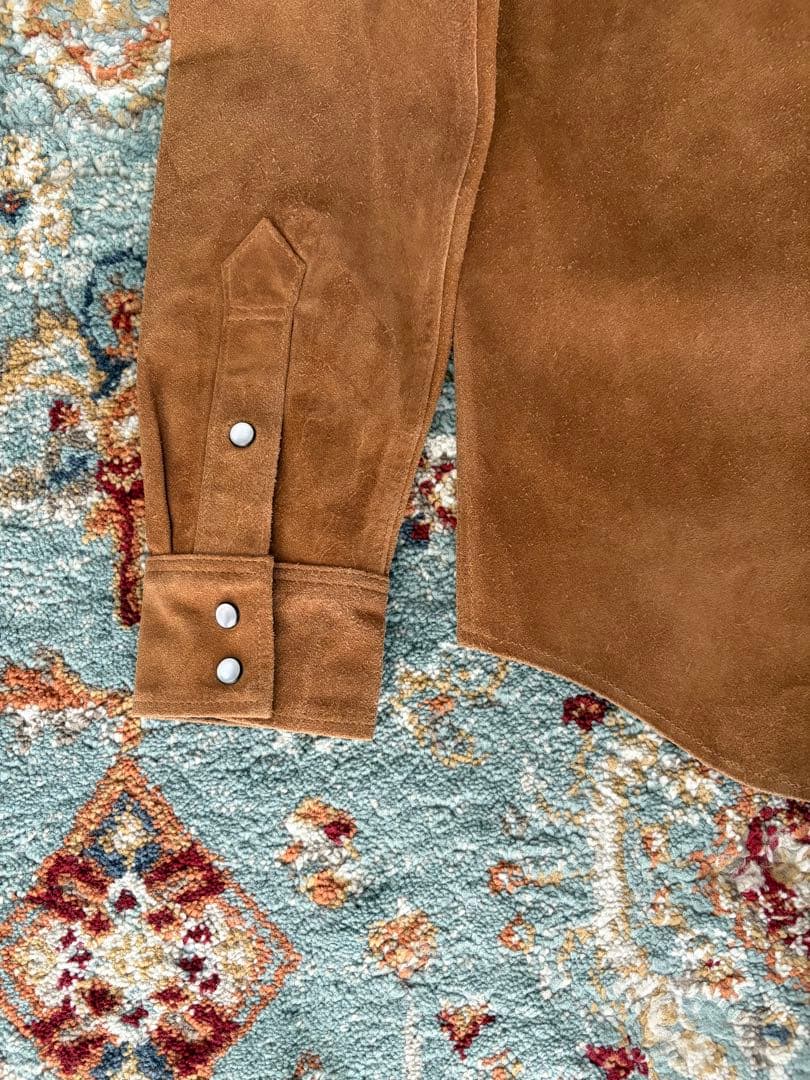 【最終価格!!!】未使用 RRL Suede Western Shirt