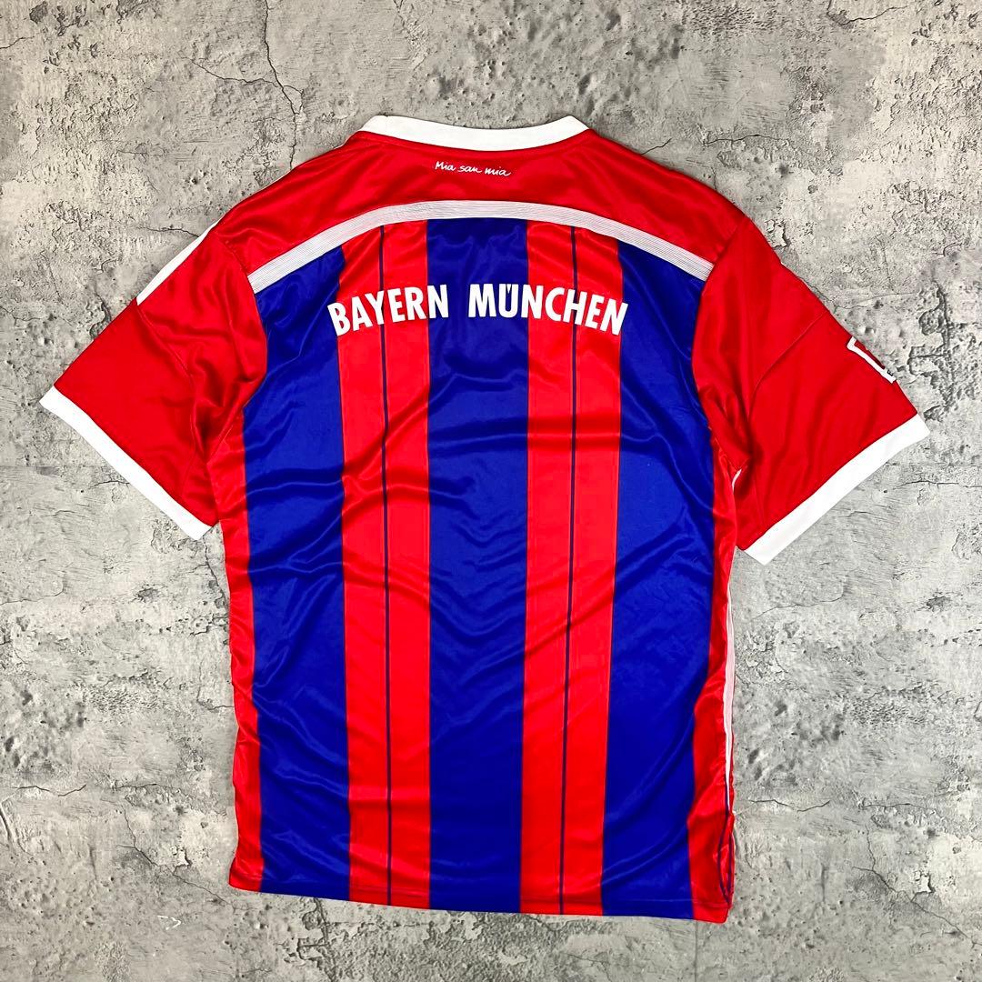 adidas バイエルン・ミュンヘン ゲームシャツ 古着 刺繍 企業ロゴ XL