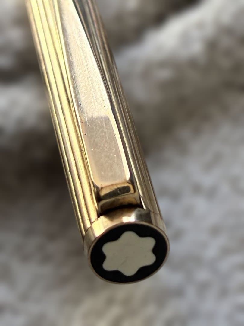 ◾️MONT BLANC モンブラン◾️ノブレス万年筆◾️ゴールド◾️化粧箱、冊子付◾️