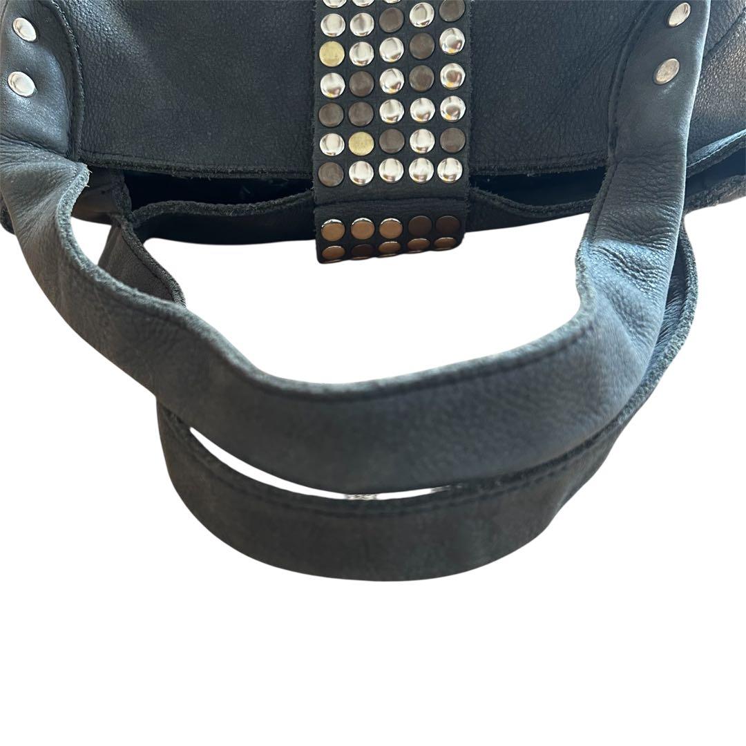 【希少】TRES トレ スタッズ トートバッグ レザー 黒 y2k