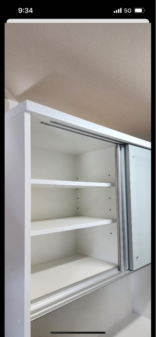 ニトリ キッチンボード ラピス 140 ホワイト 松田家具