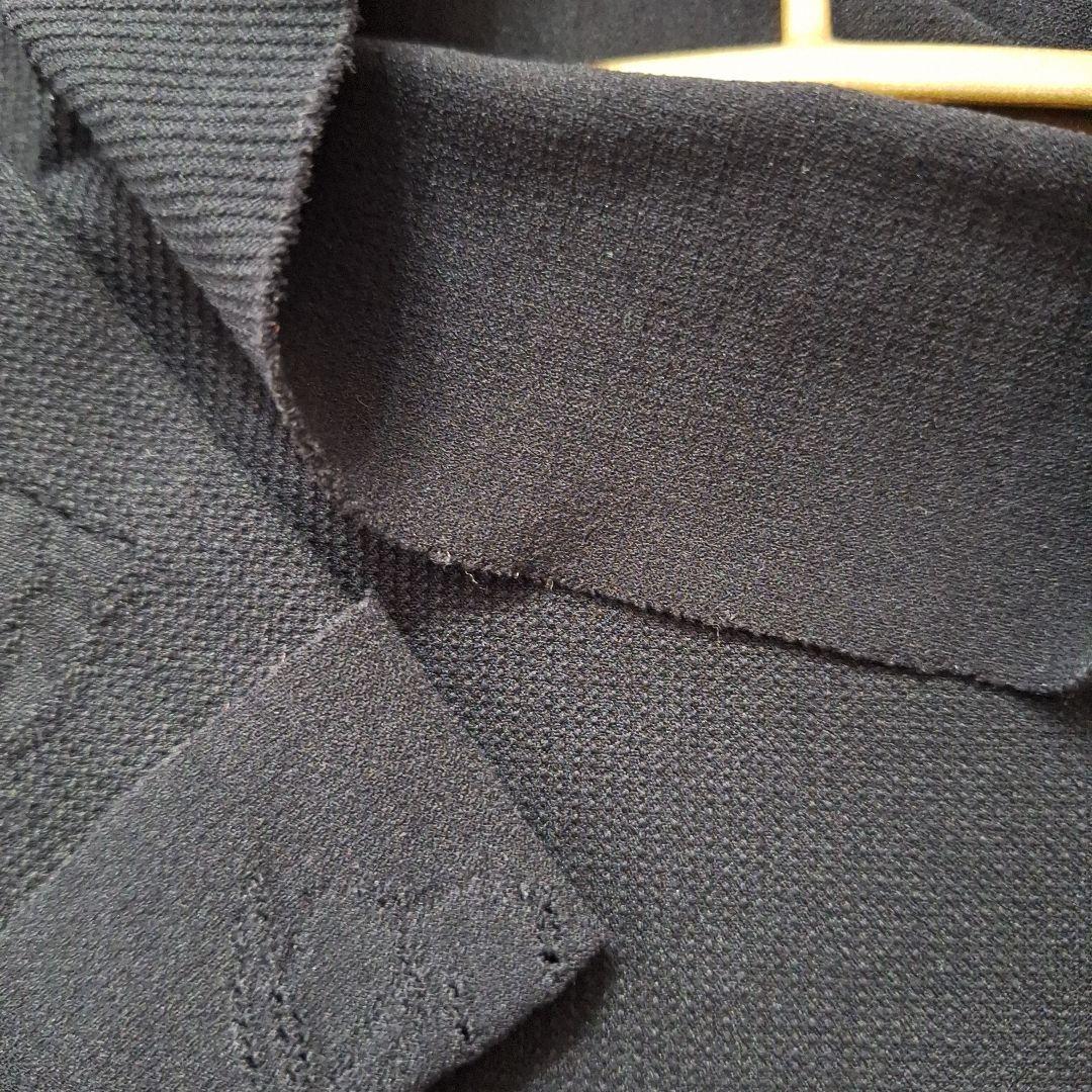 chacott ノーソーイングニット　フラワーモチーフハイネックニット　長袖　黒