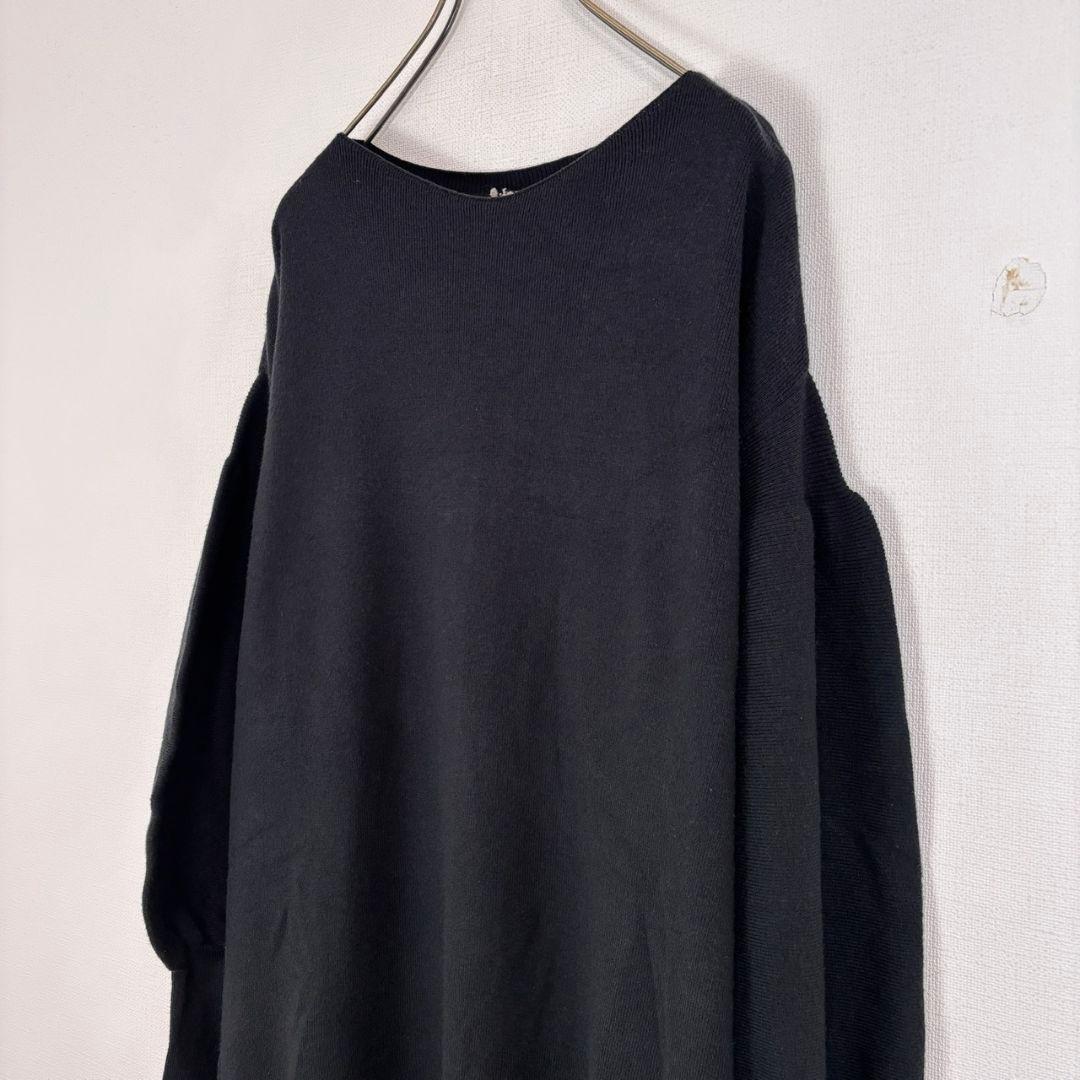 ◆プラスオトハ【F】デザインニットワンピース ストレッチ きれいめ