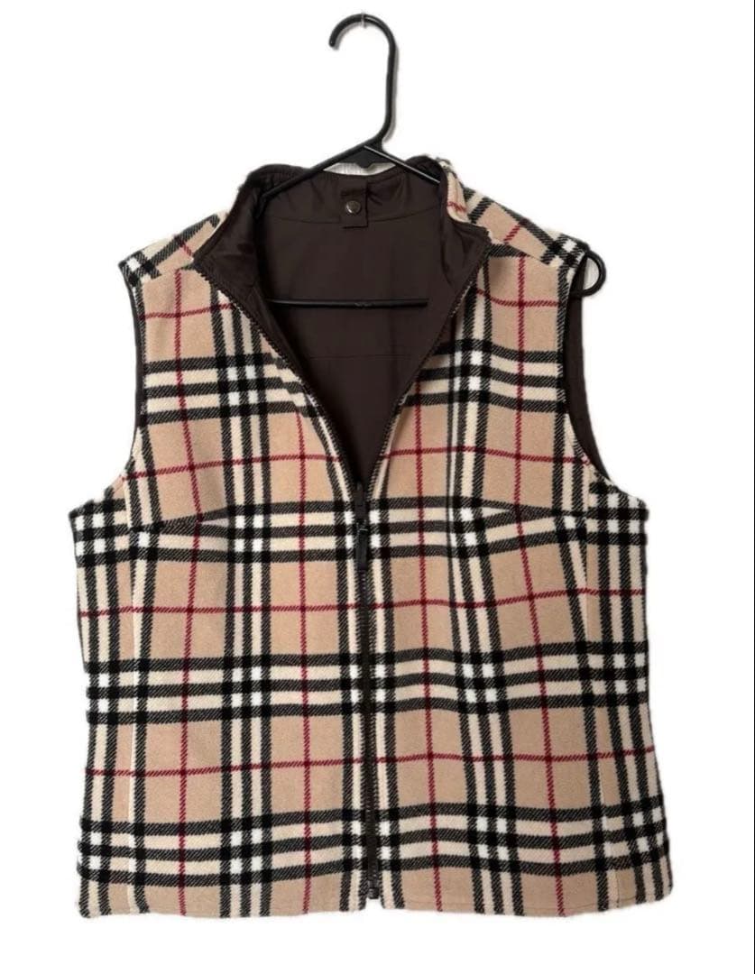 BURBERRY LONDON バーバリー リバーシブルベスト ノバチェック柄