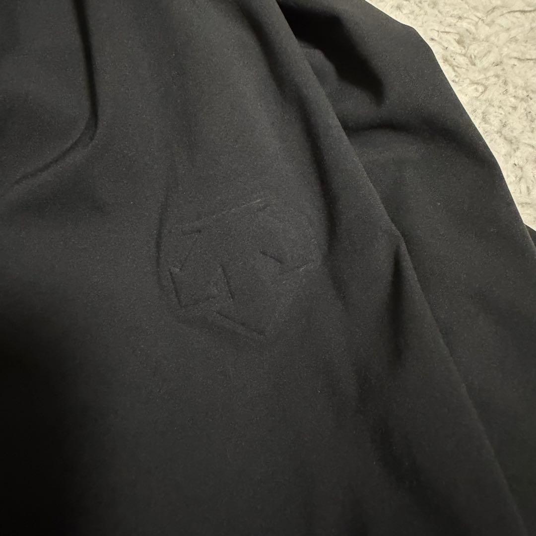 近年極美品Lサイズ　デサントオルテライン　ロングコート　ハードシェル　ブラック