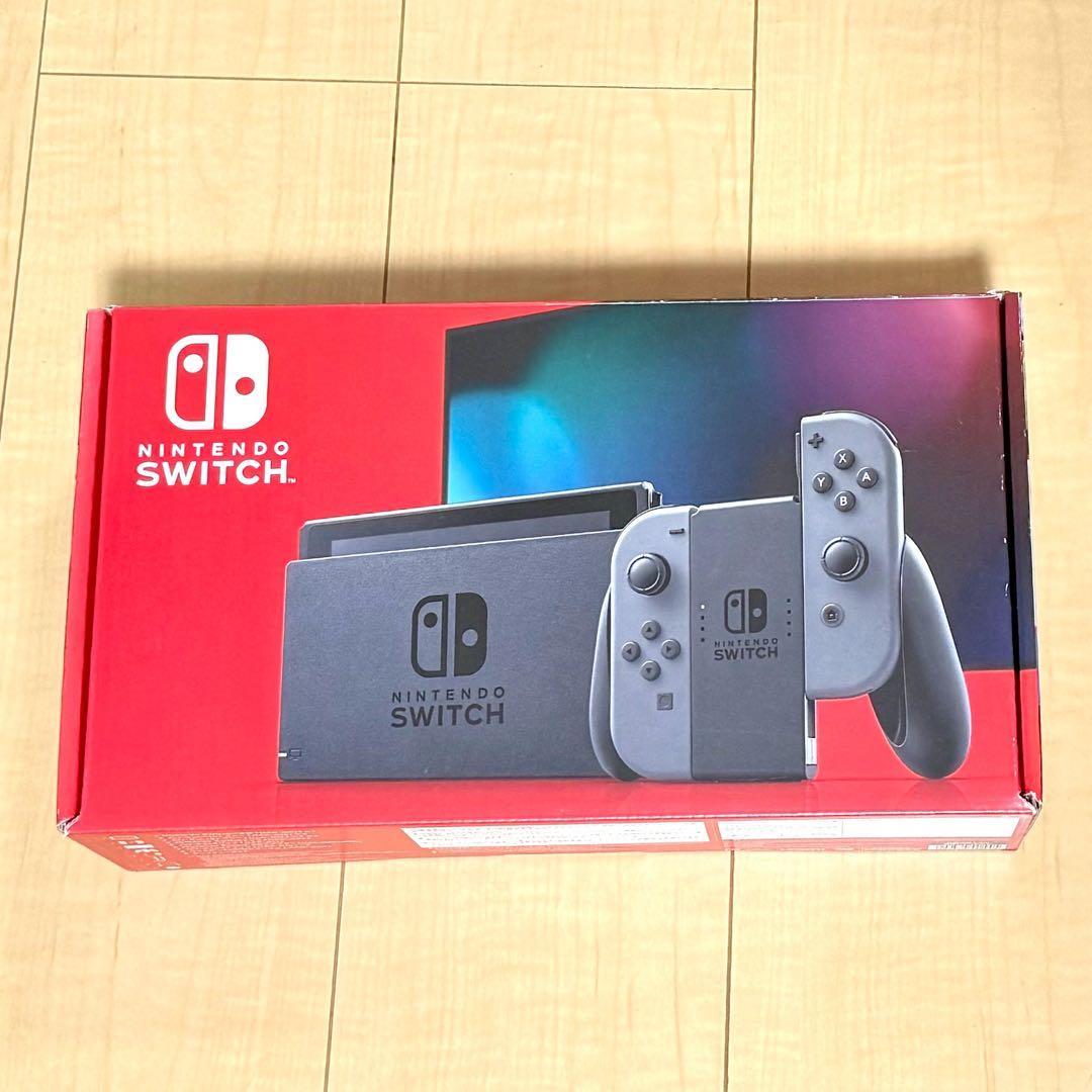 Nintendo Switch グレー 本体 付属品付き 箱あり 動作確認済み