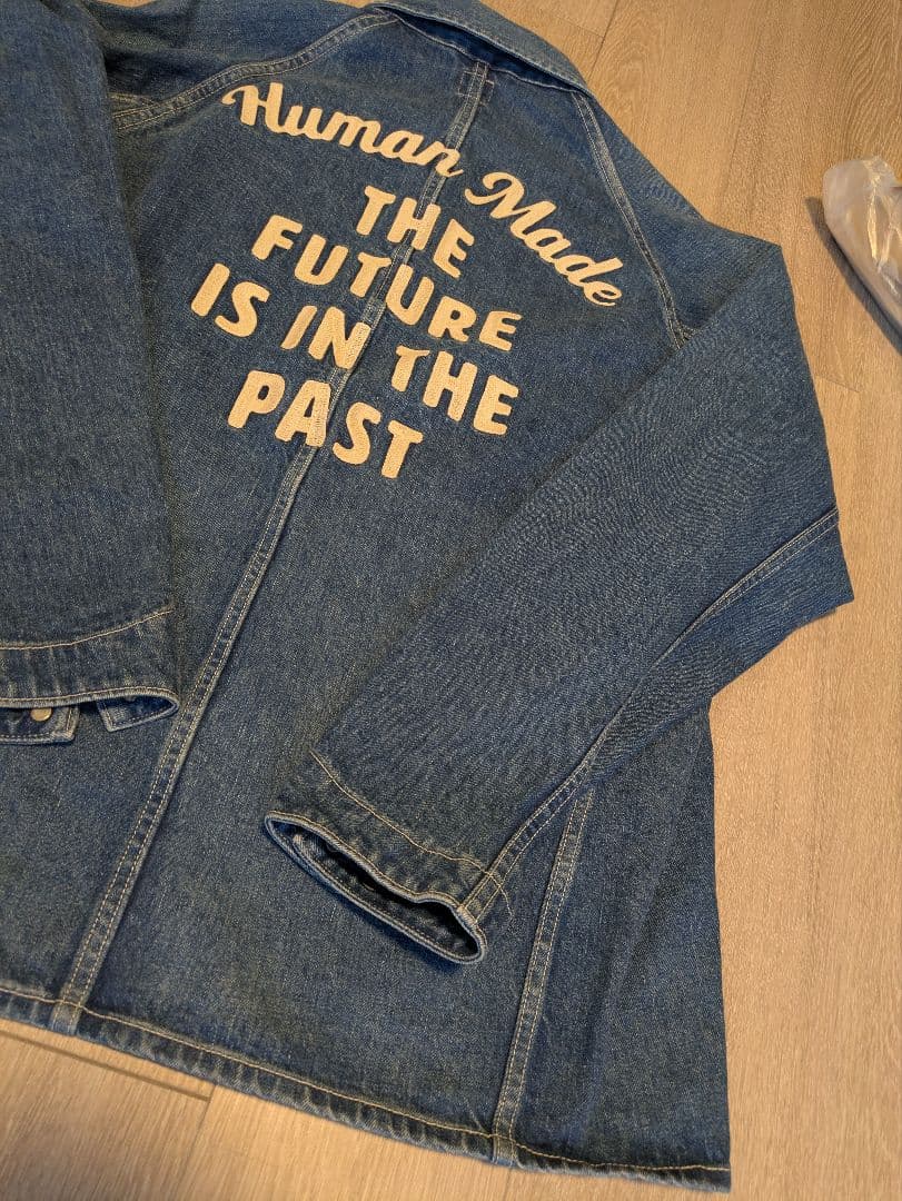 ヒューマンメイド デニムカバーオールジャケット L