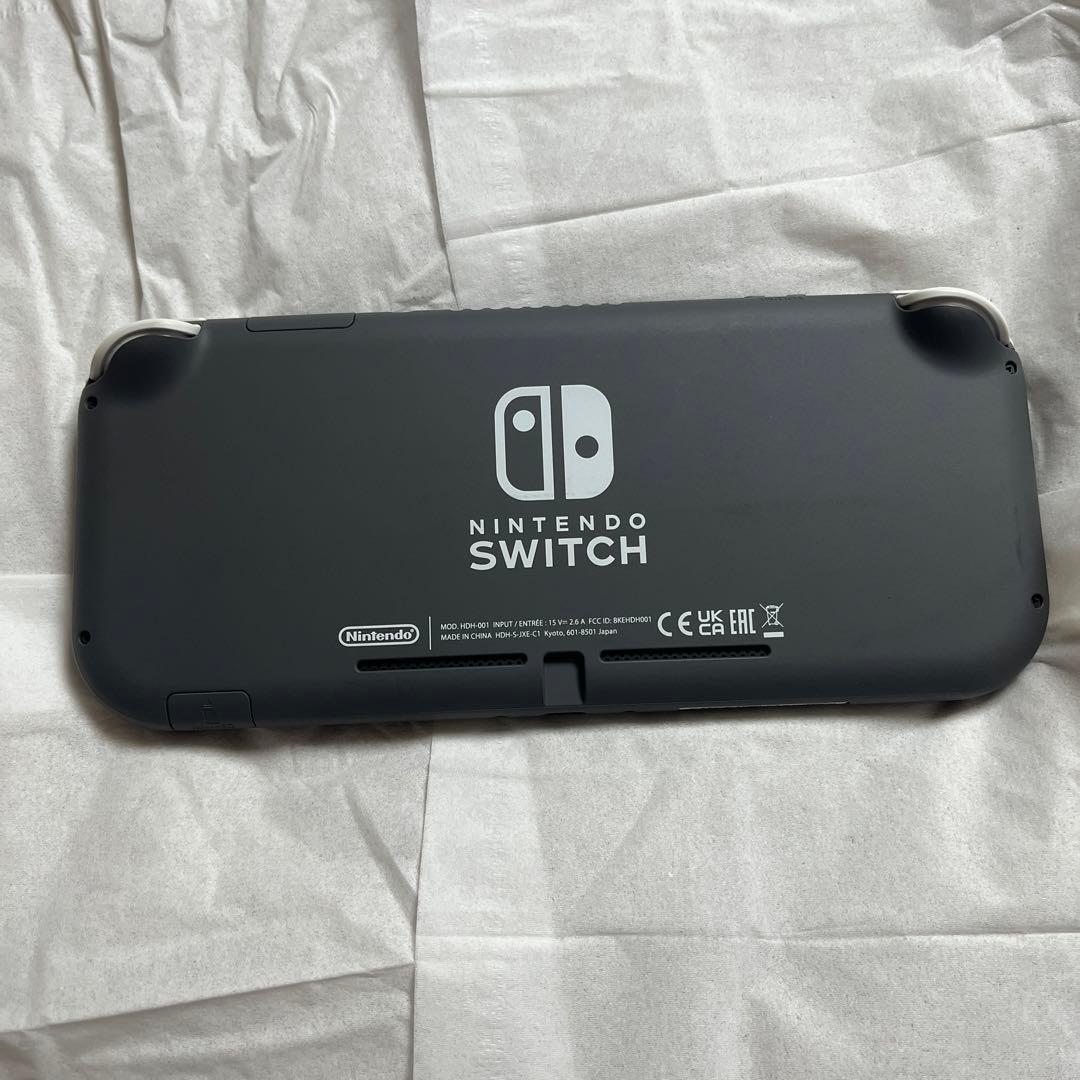 Nintendo Switch Lite グレー　ジャンク品　パープルスクリーン