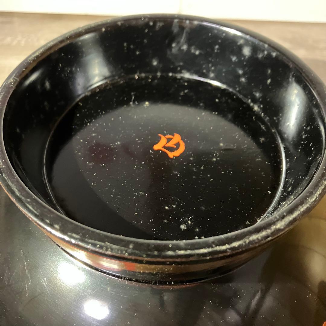 D-4 【和モダン】秀衡塗り 漆器 どんぶり 鉢 金箔 朱塗り 盛り鉢 丼
