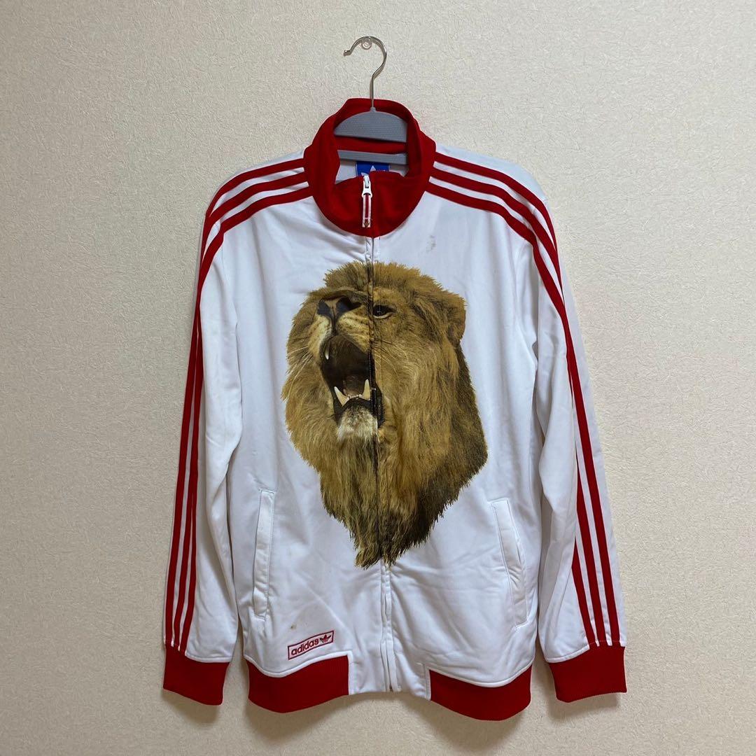 アディダスジャージ　M イングランド　トレフォイル　赤　白