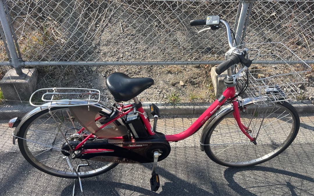 Panasonic新基準電動アシスト自転車・新品前後タイヤ交換ブレーキ類新品交換
