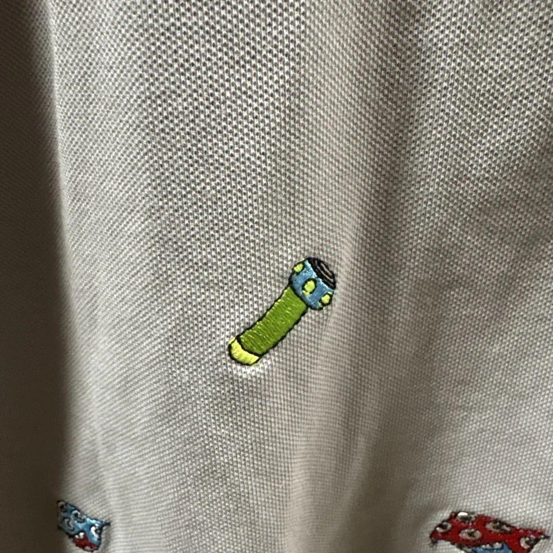 Jack Bunny!！！ 刺繍柄 藤子プロコラボ‼️ グレー ポロシャツ