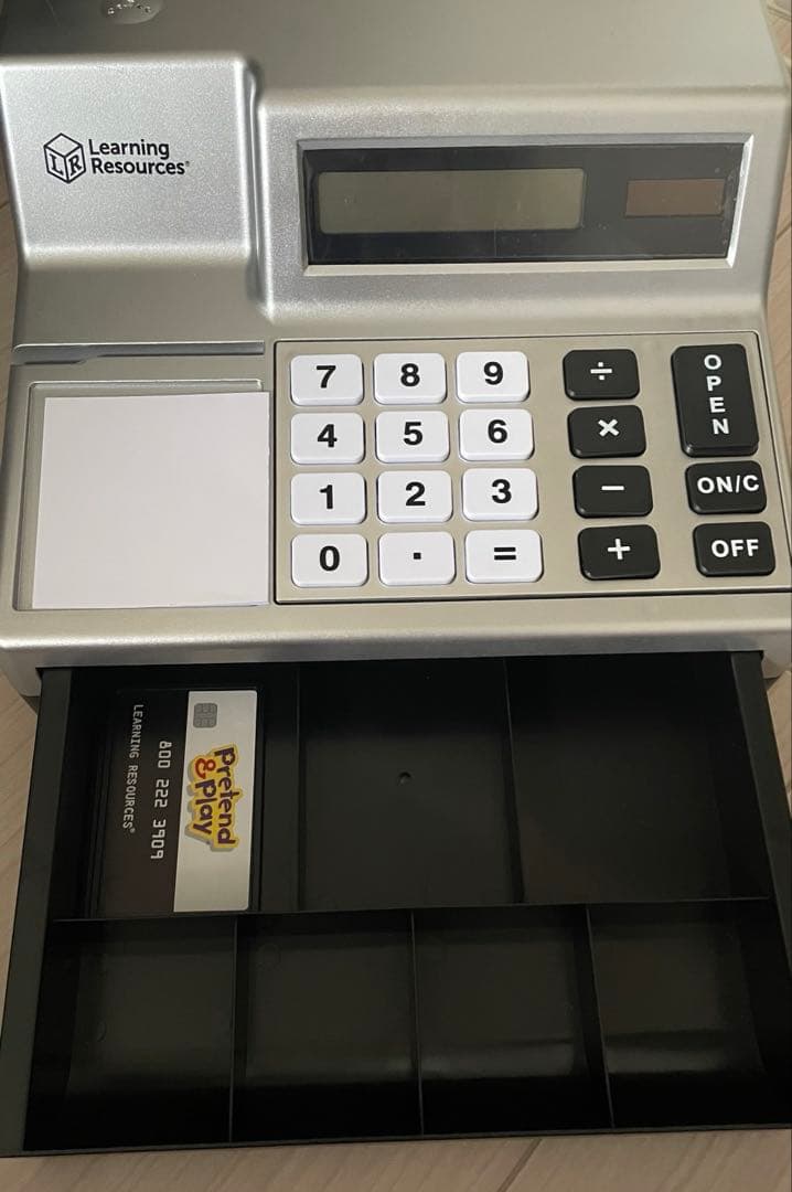ラーニング リソーシズ おもちゃ キャッシュレジスター 計算機能付き卓上レジ