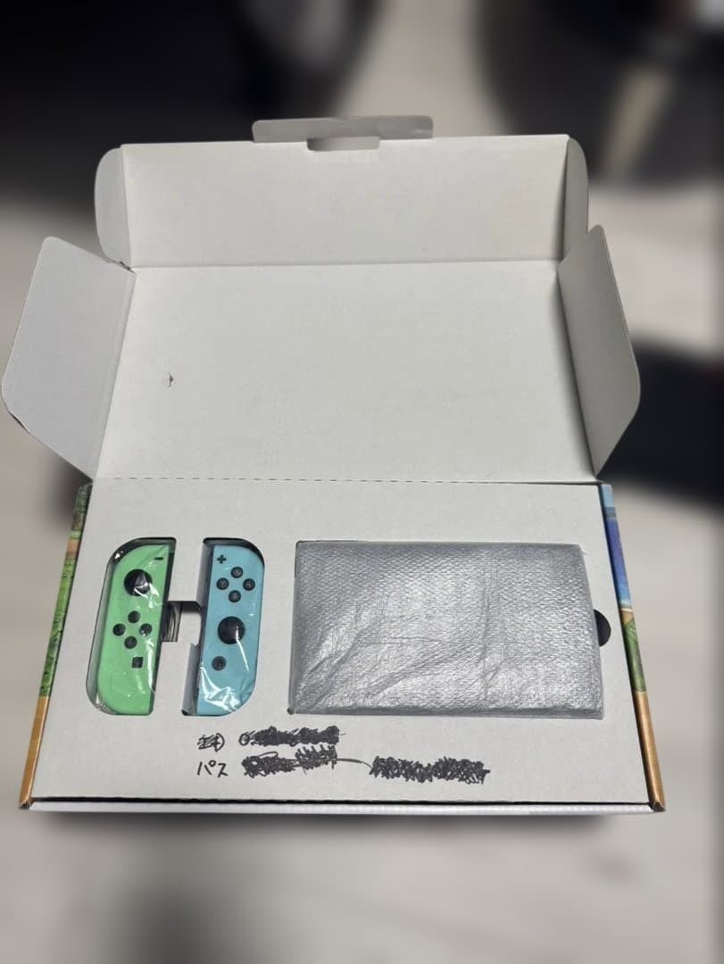 「【美品】Switch あつ森セット 本体＋ソフト2本付き 付属品完備」