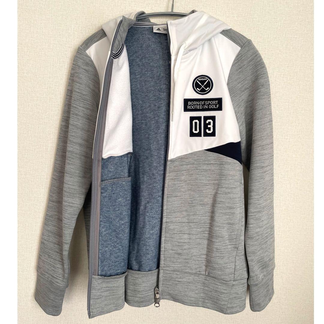 新品☆アディダス ゴルフ レディース 長袖 パーカー UVカット ホワイト M