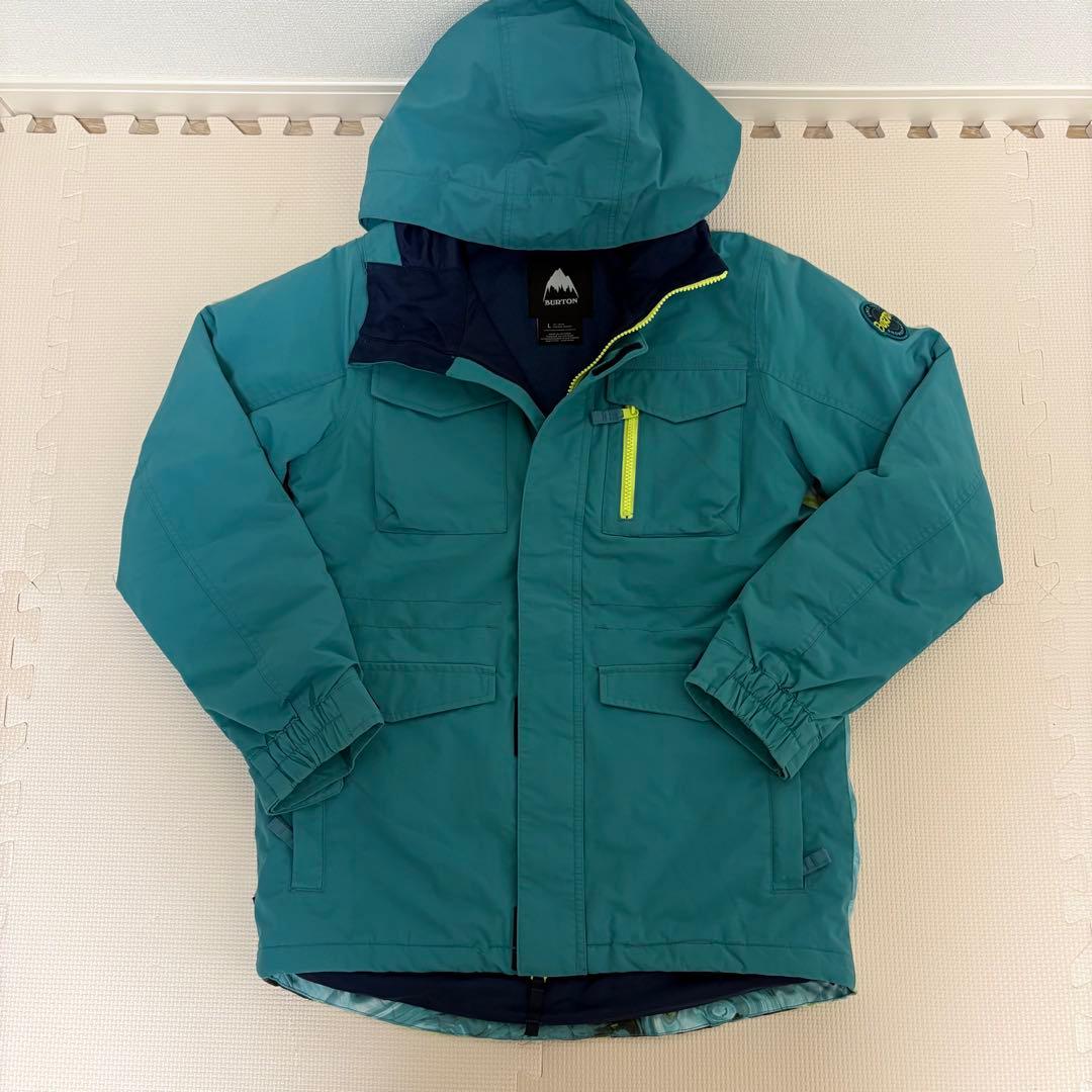 BURTON バートン キッズ kids スノボウェア L ピーコックグリーン