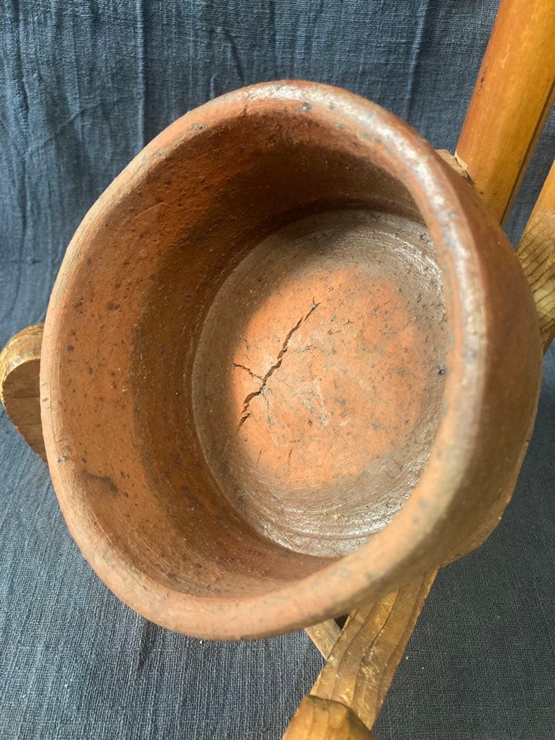 古備前窯道具　銅に窯印（ロ）を持つ窯道具　桃山から江戸時代