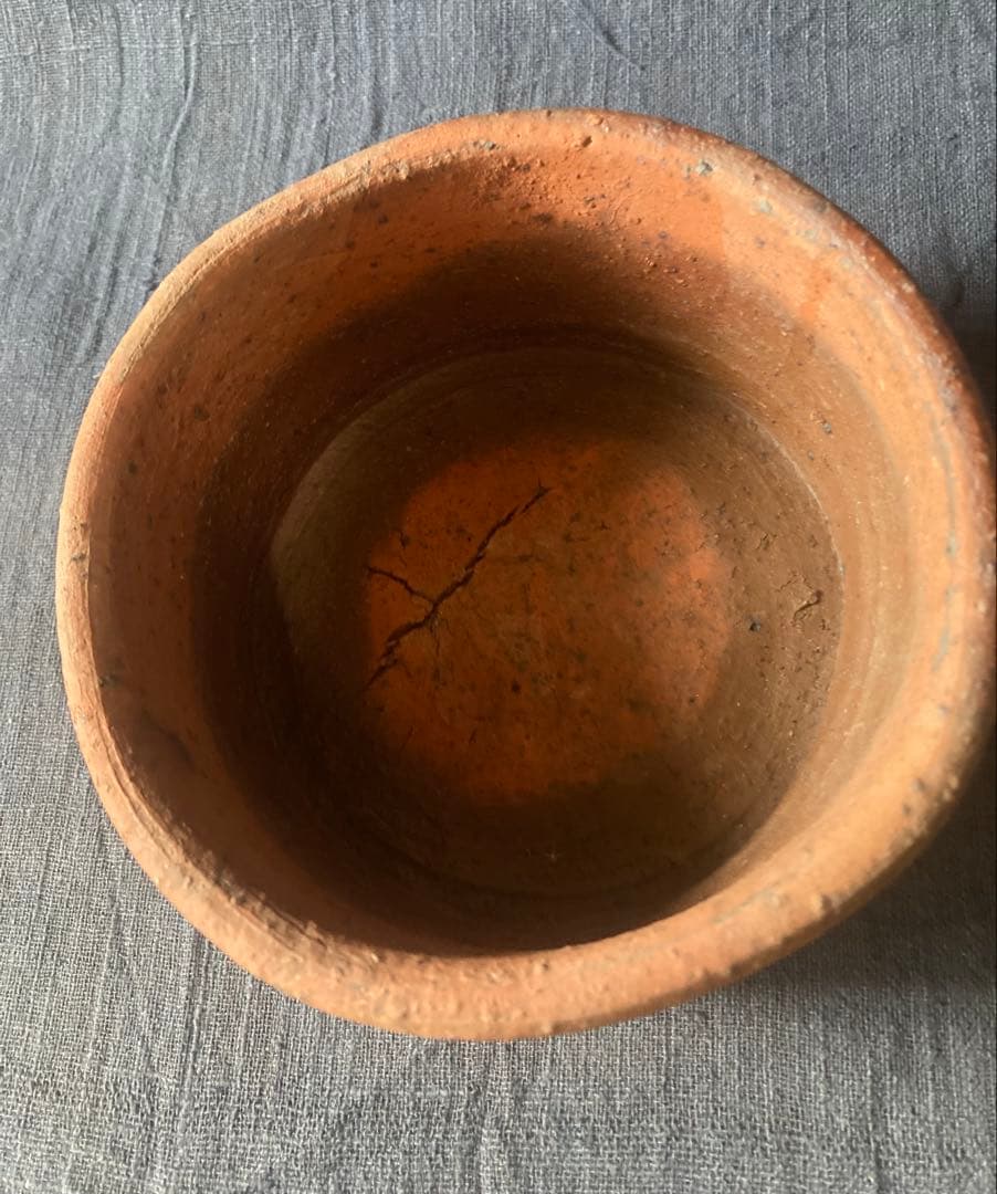 古備前窯道具　銅に窯印（ロ）を持つ窯道具　桃山から江戸時代