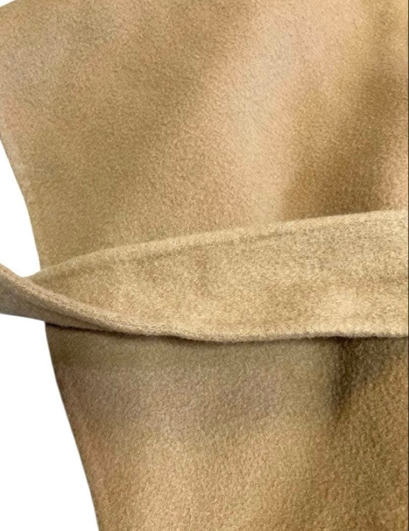 Theoryセオリー ポンチョケープ　ベルト付き　フード　カシミア混キャメル　S