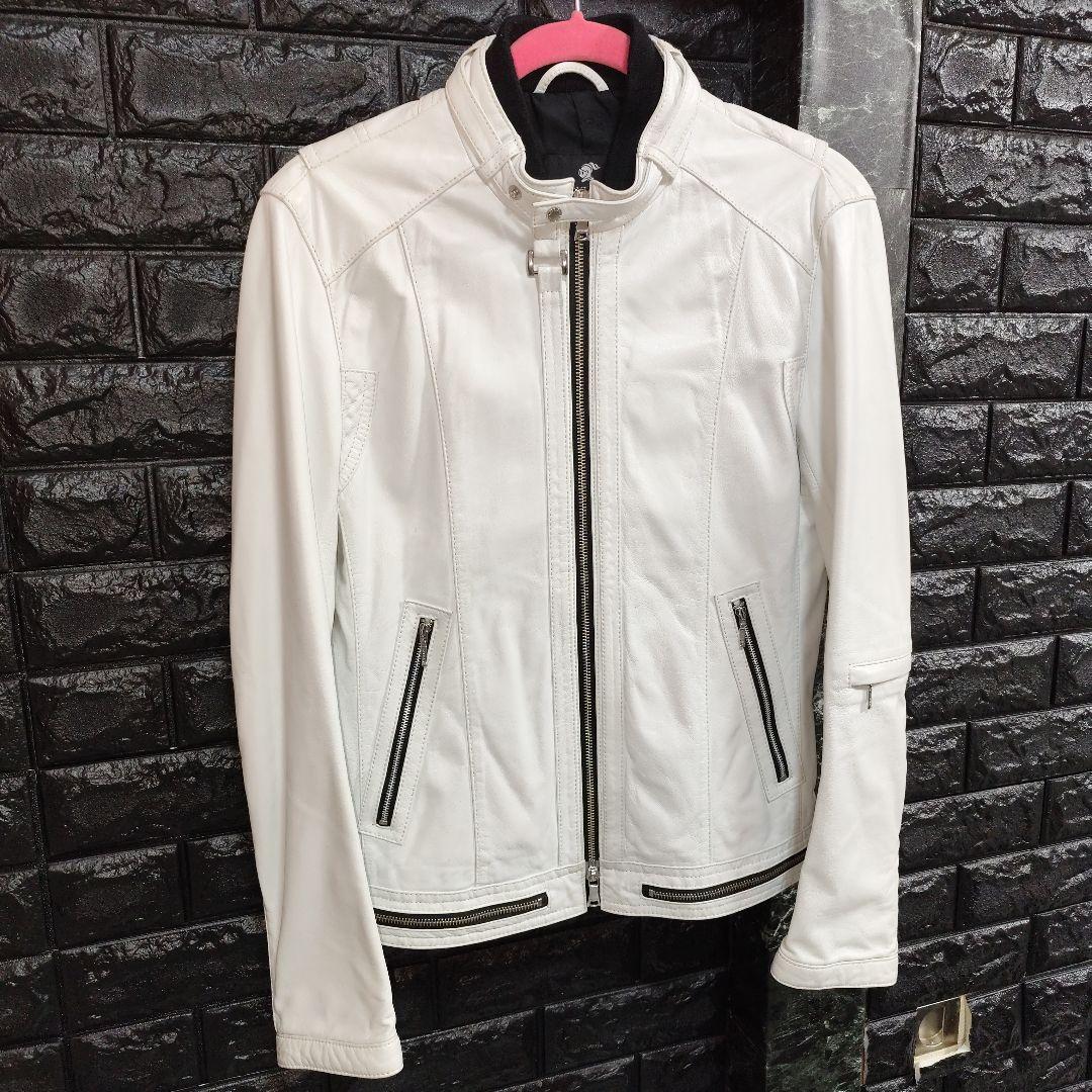 希少カラー　ラブレス　ラムレザー　シングルジャケット　サイズ　M