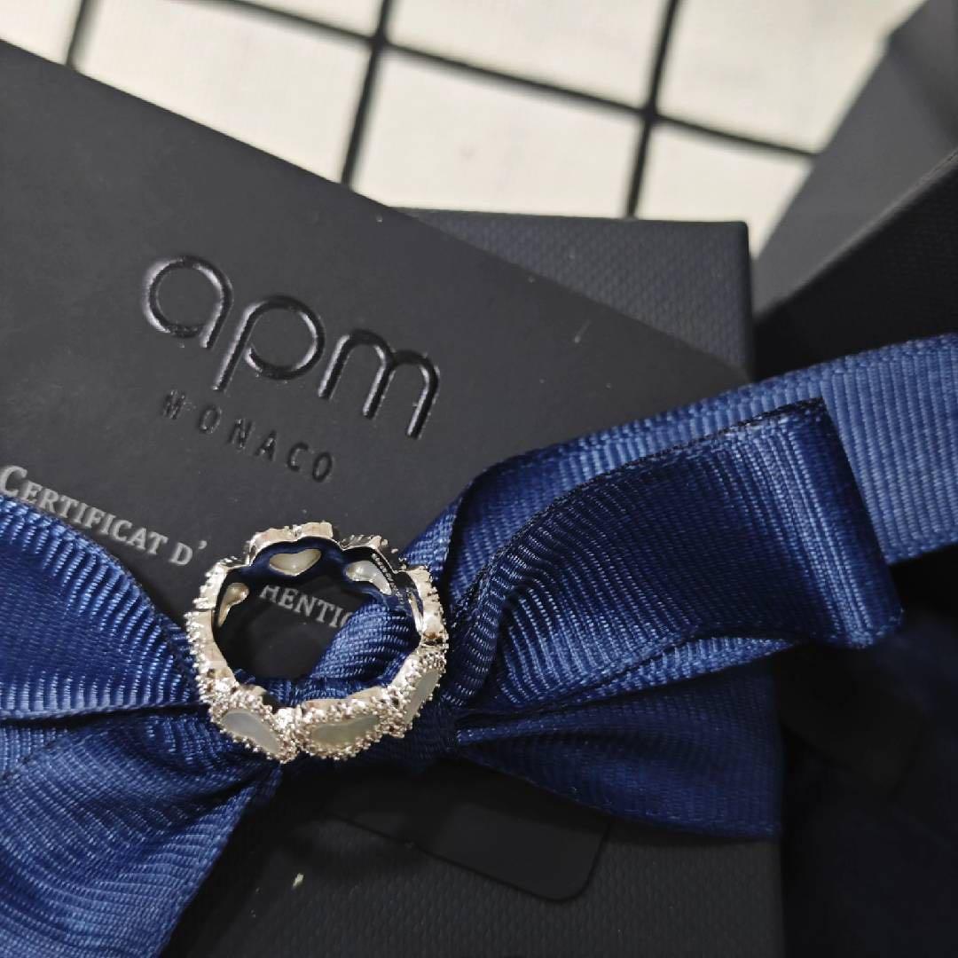 【 apm Monaco】s 925.ハート型リング.シルバー（指輪 .50）