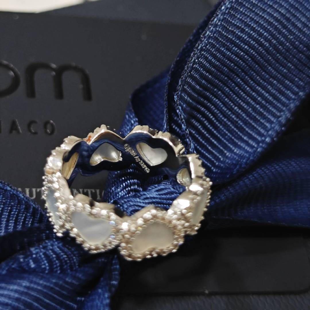 【 apm Monaco】s 925.ハート型リング.シルバー（指輪 .50）