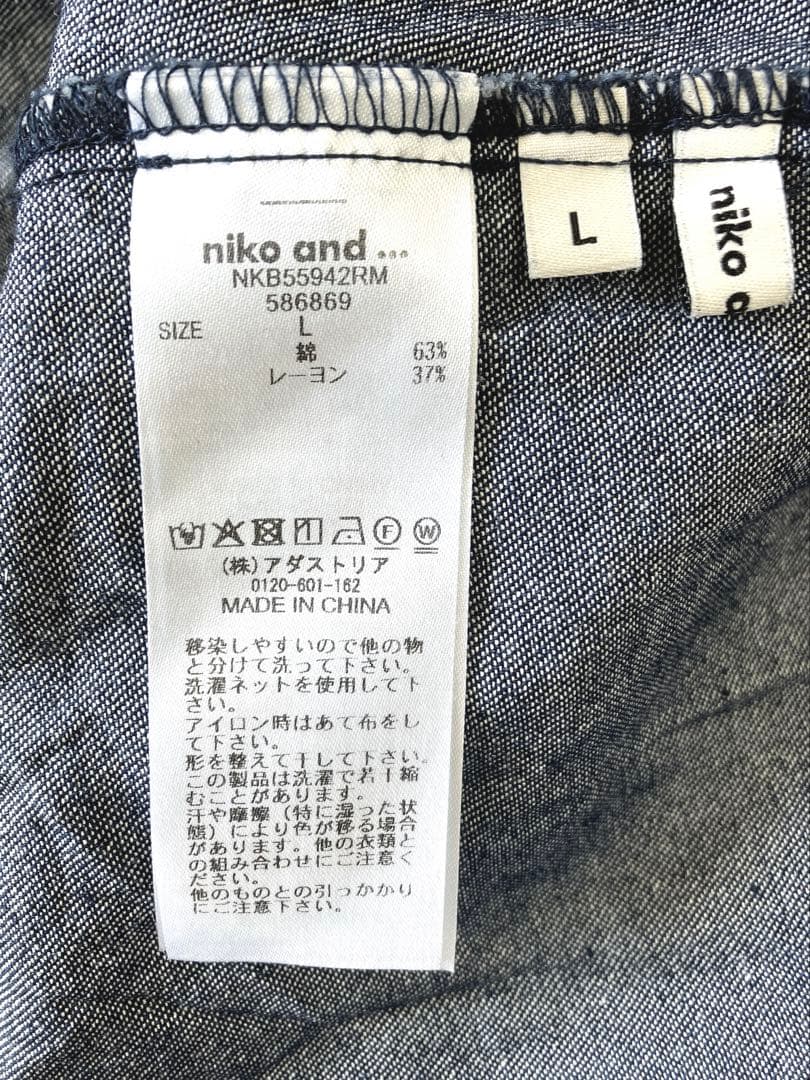 ニコアンド 大人なデニムワンピース erinkoさんプロデュース メイクスタッフ