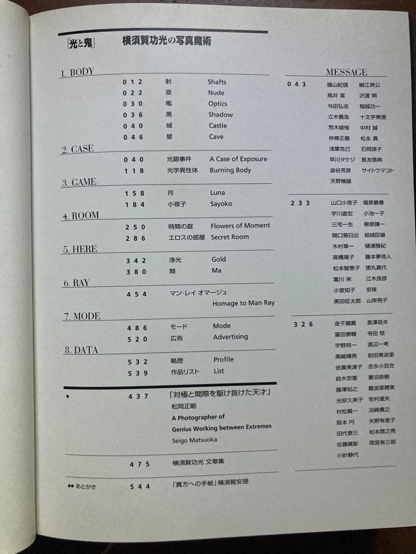 光と鬼 THE PHTON & OGRE 横須賀功光 写真集