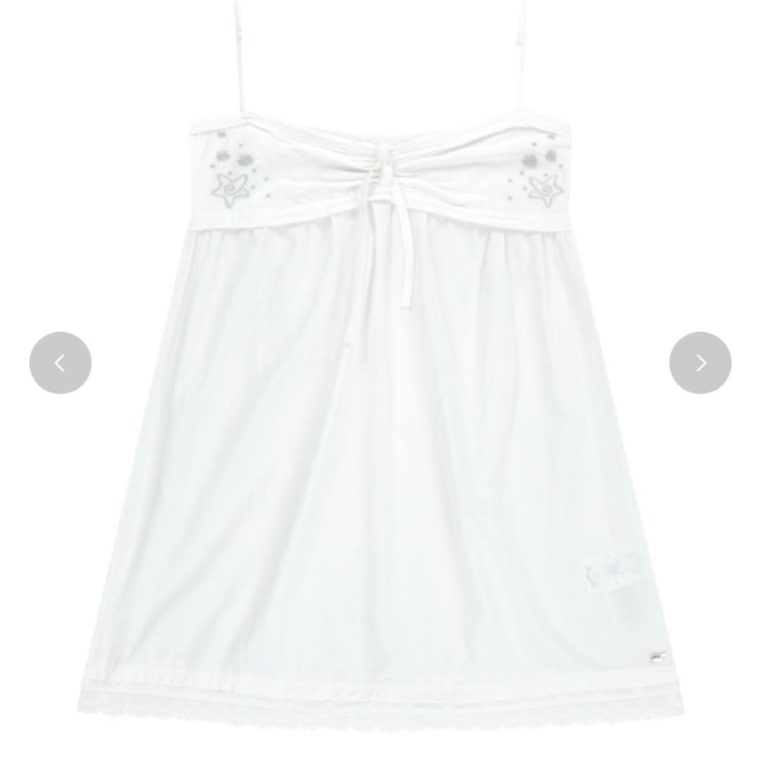 ワンピース [COYSEIO] SOLAR STITCH MINI DRESS WHITE