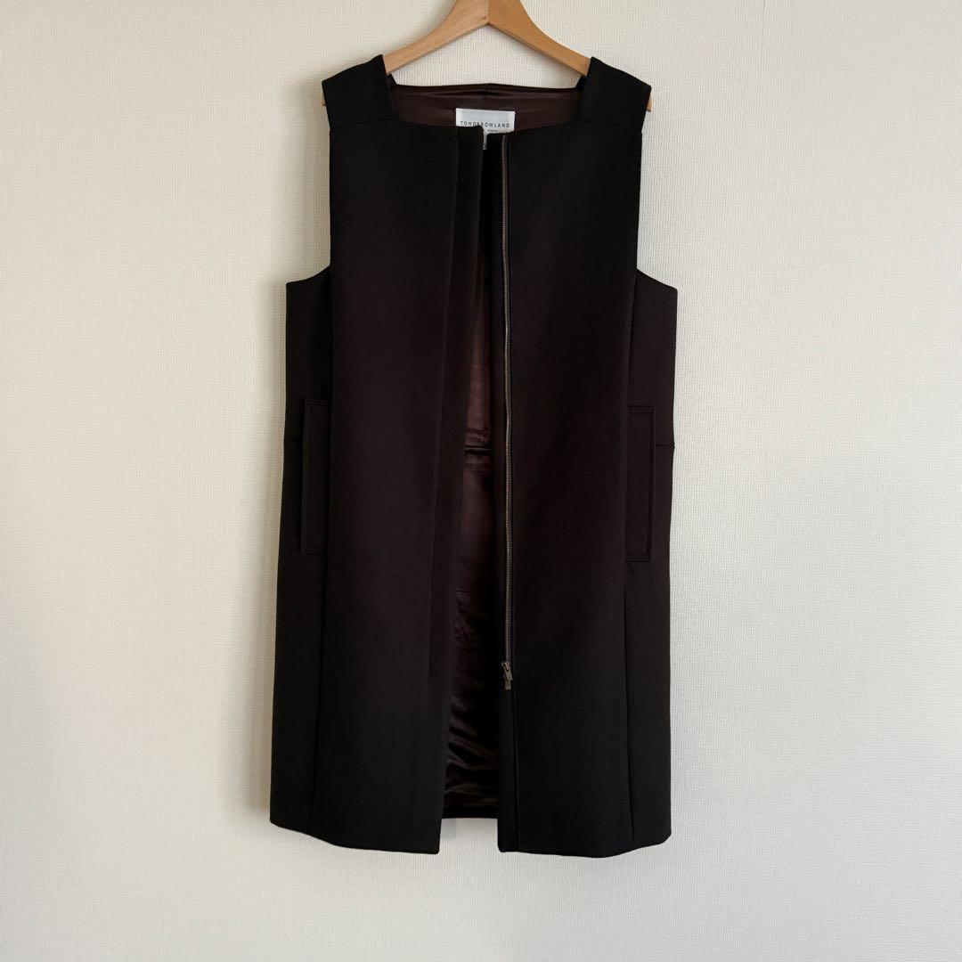 【美品】TOMORROWLAND ロングジレ ジャンパースカート サイズ36