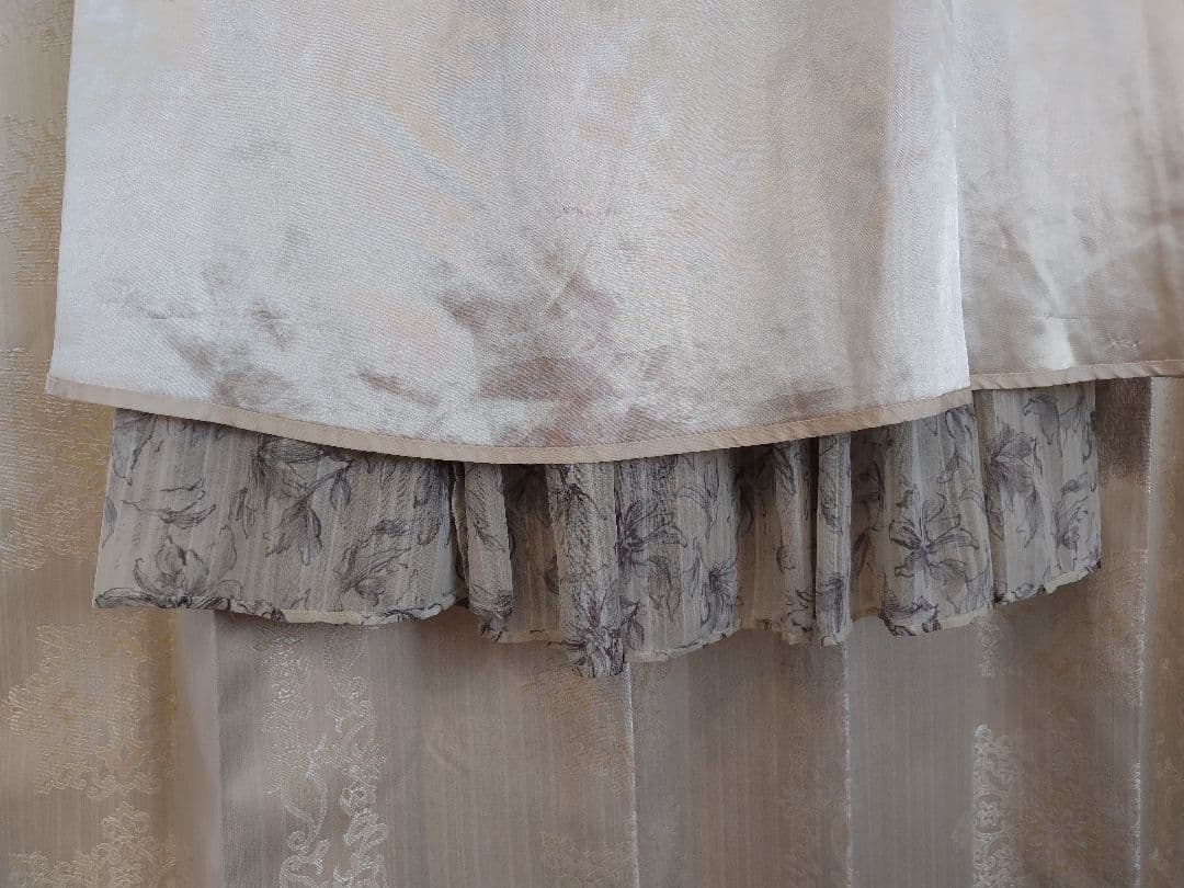 Apuweiser-richeニュアンスフラワープリントワンピースサイズ2