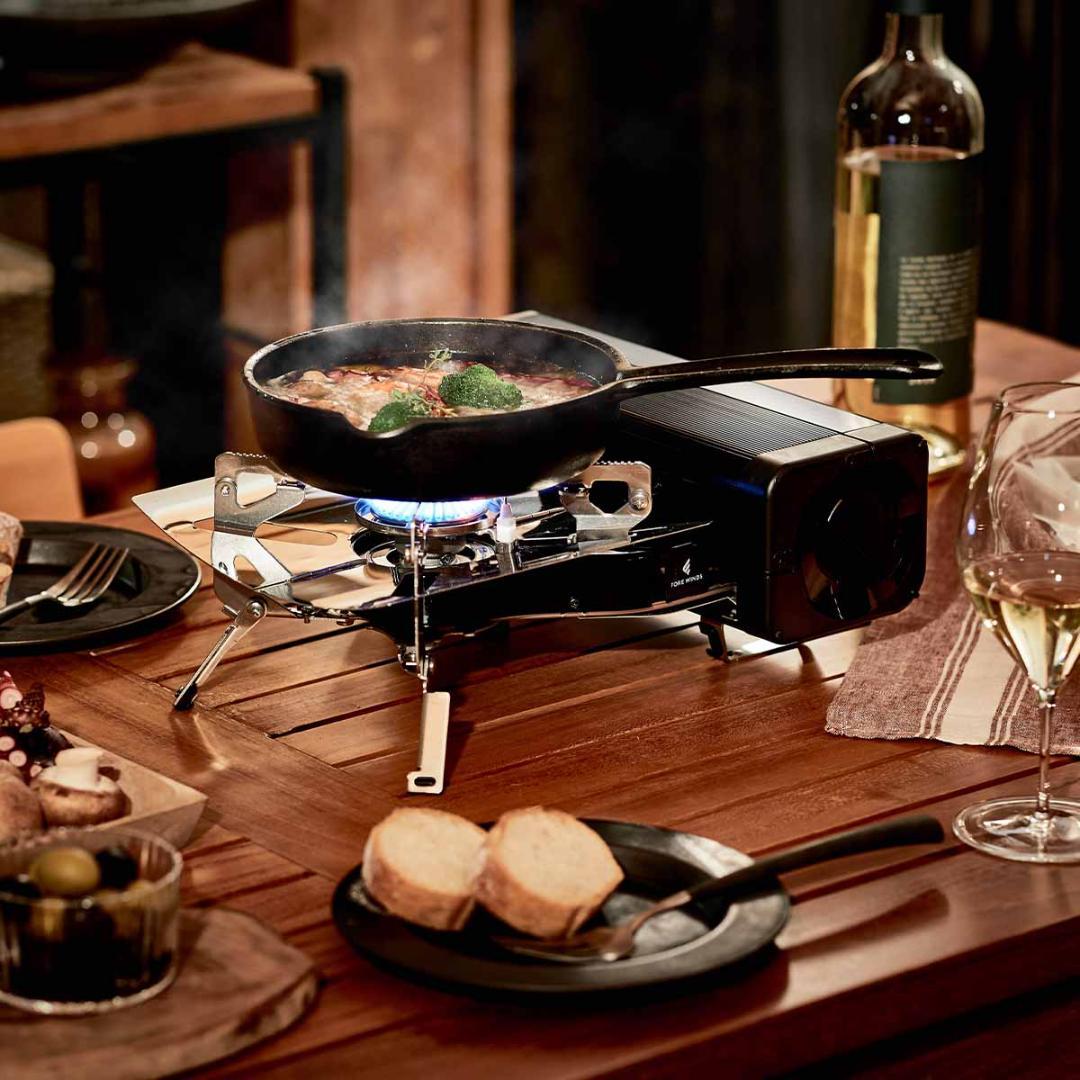 ★極美品★ FORE WINDS フォールディング・キャンプ・ストーブ ブラック