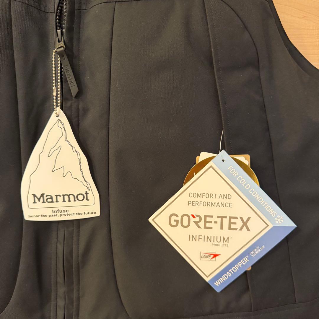 新品未使用 別注 marmot goretex vest ゴアテックス 黒 XL