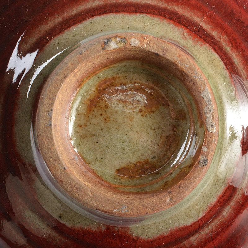 中国　辰砂茶碗　鉢　箱付　C　R5882